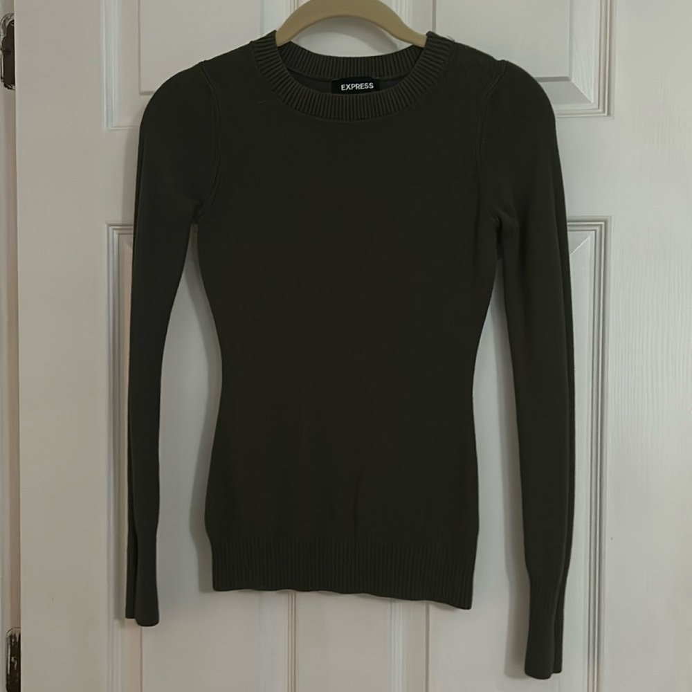 Olive green sweater